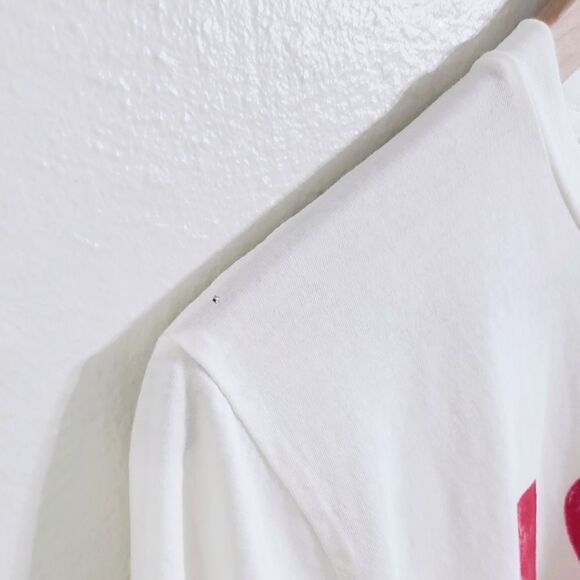 NWOT Free People Midnight Rider Love Is Here To Stay Graphic Tee in White XS - Picture 8 of 9